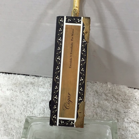 Cigar box satchel London Paris sequins - Picture 5 of 7